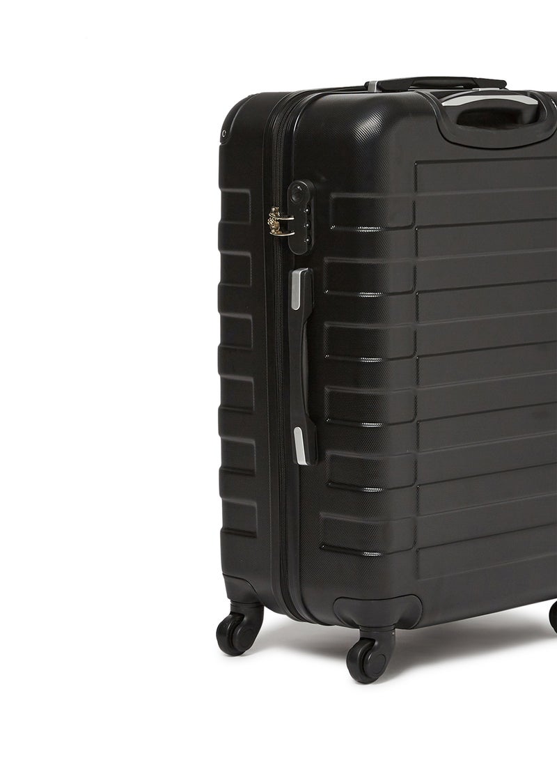 NEW TRAVEL - 4 Piece Hardside Luggage Trolley Set Black - Image 1