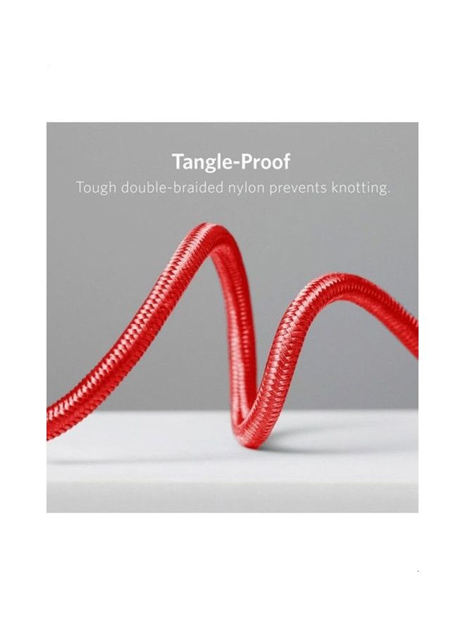 Anker - PowerLine Select+ USB To Type C Data Sync And Charging Cable Red - Image 1