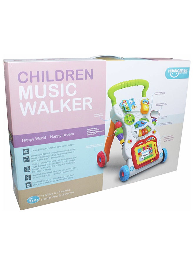 HUANGER Learning Music Walker With Entertainment Activities 