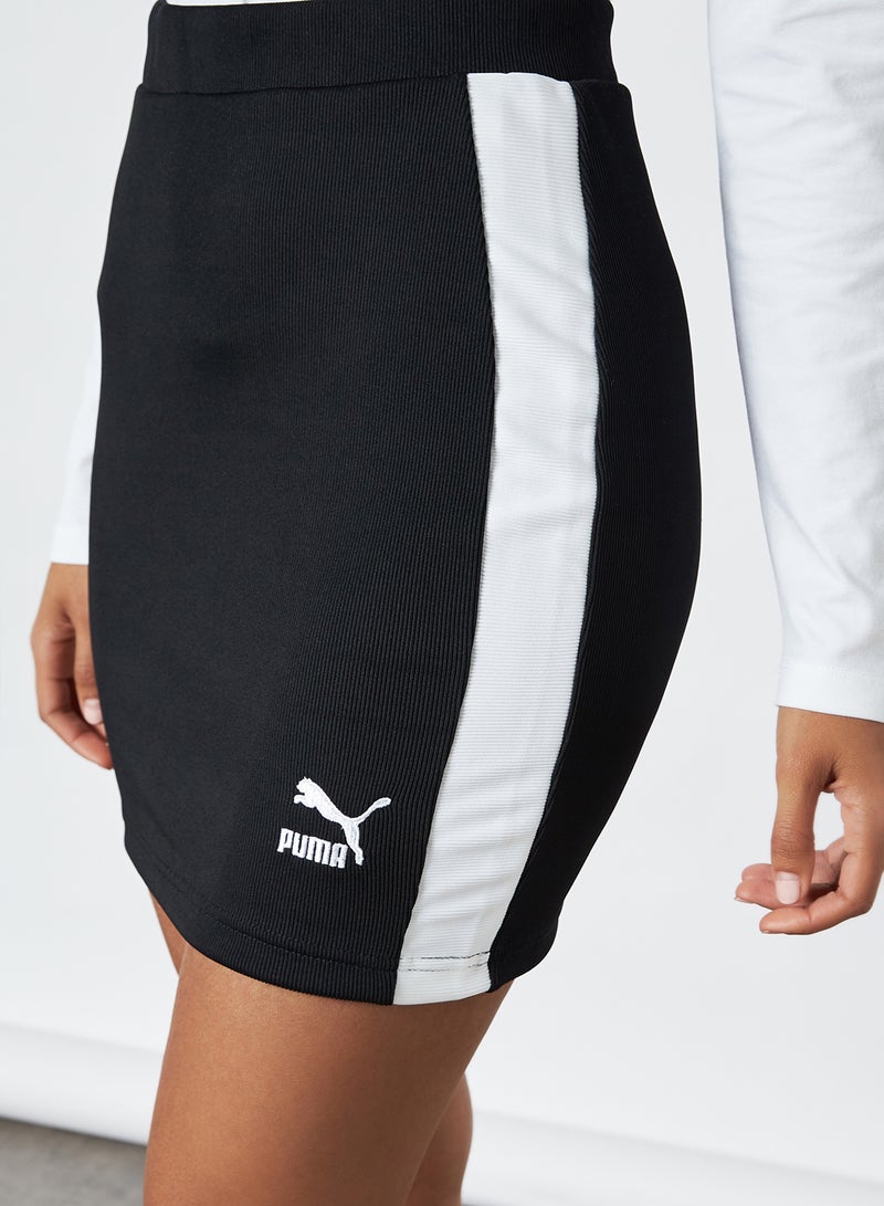 PUMA - Classics Ribbed Skirt Puma Black - Image 1