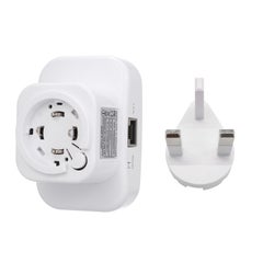 Wireless-N WiFi Repeater/AP Range Extender Access Point Signal Booster 300Mbps White