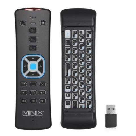 MINIX NEO W2 2-in-1 Remote Control For Windows 10 MINI Wireless Keyboard Black