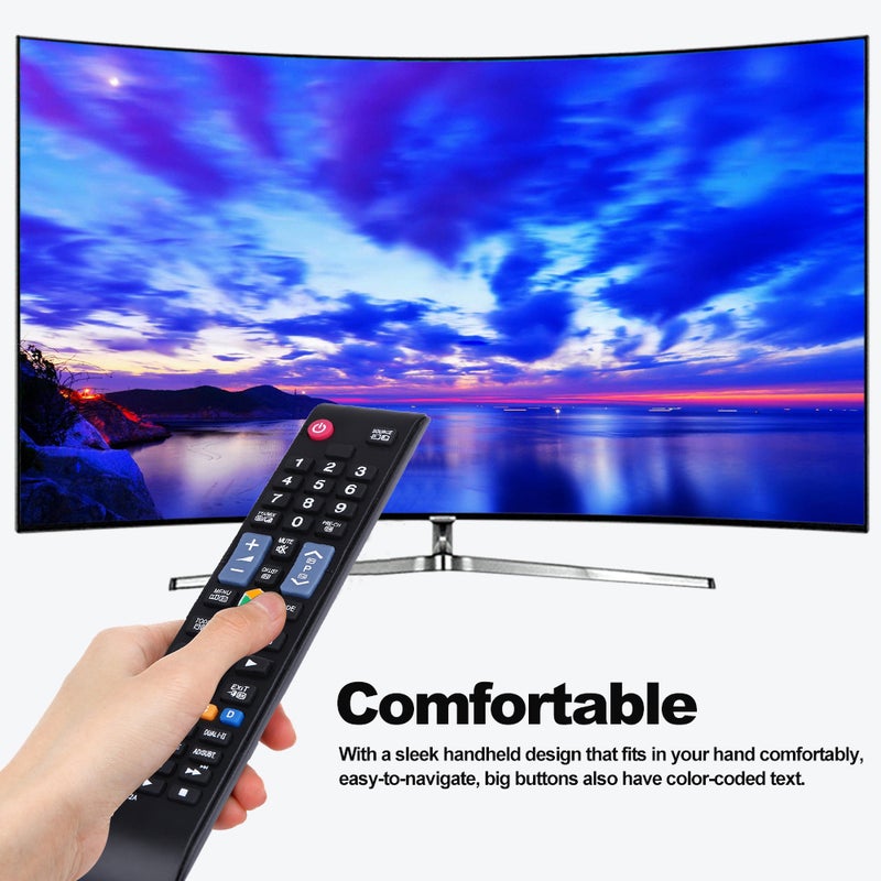 Universal Smart LED LCD TV Remote Control Replacement Controller For SAMSUNG AA59-00582A Black  - Image 4