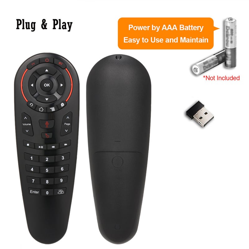 Generic - Remote Control Wireless Voice Air Mouse Gyro Sensing Black - Image 1