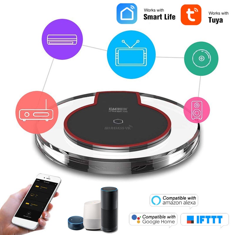 EACHEN WiFi-IR Remote Control Hub For Air Conditioner TV DVD Black  - Image 3