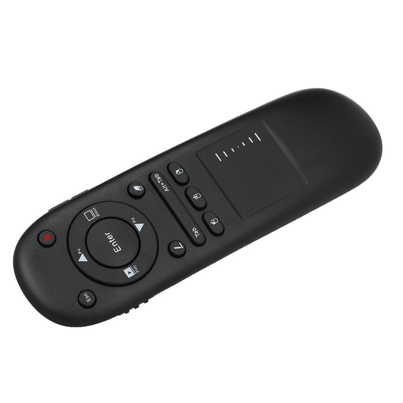 Viboton - VIBOTON 504T Laser Pointer 2.4G Wireless Remote Control PPT Presenter Handheld Touchpad Mouse For Android TV Box Notebook Smart TV Black - Image 1