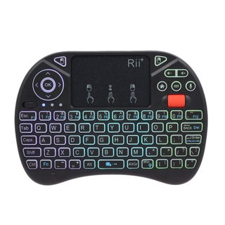 Rii X8 Plus Backlit Wireless Keyboard Touchpad Mouse Remote Control For Android TV BOX Smart TV PC Black - v1605244785/N41424828A_1