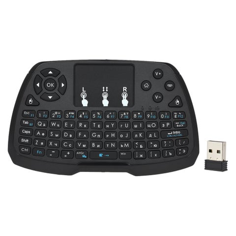 Russian Version Wireless Keyboard Touchpad Mouse Remote Control For Android TV BOX Smart TV PC Notebook Black
