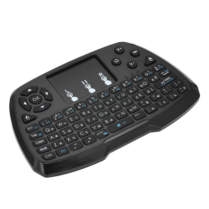 Russian Version Wireless Keyboard Touchpad Mouse Remote Control For Android TV BOX Smart TV PC Notebook Black