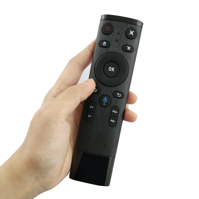 Generic - Wireless Remote Control With USB Receiver Voice Input For Smart TV Android TV Box HTPC PC Projector Black - Image 1