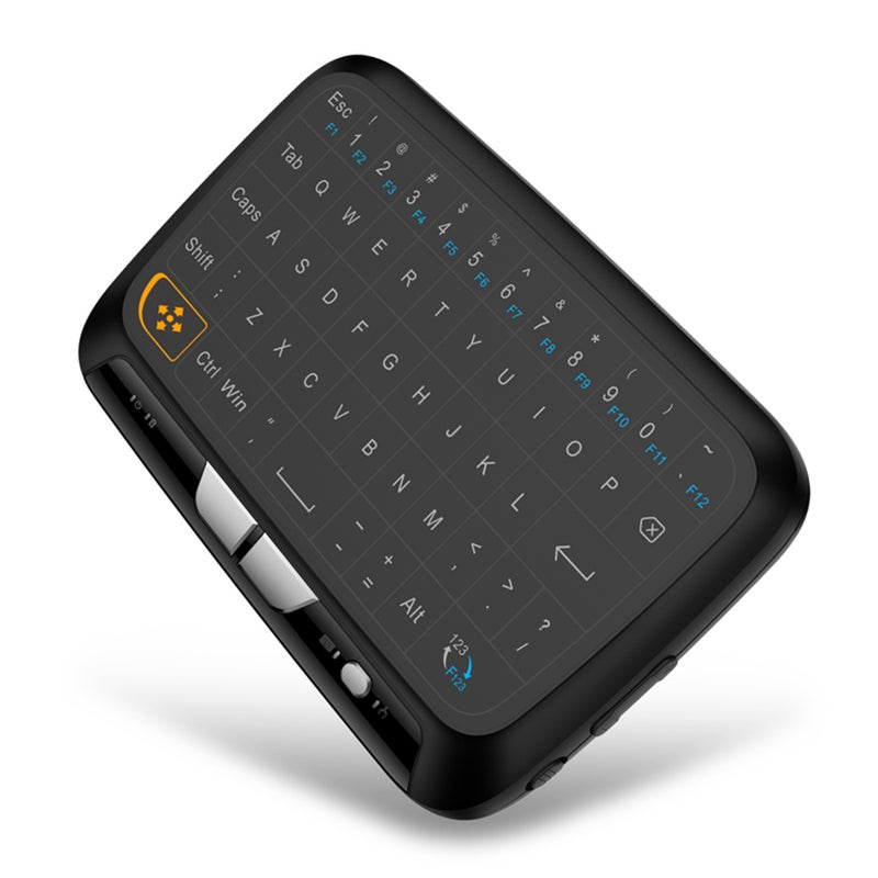 H18 Wireless Full Touchpad Remote Control Keyboard Mouse Mode With Large Touch Pad Vibration Feedback Black  - Image 3