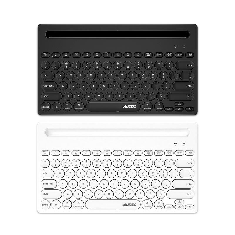 Ajazz 320i 79 Keys Wireless Ergonomic Keyboard With Bracket Black - Image 3