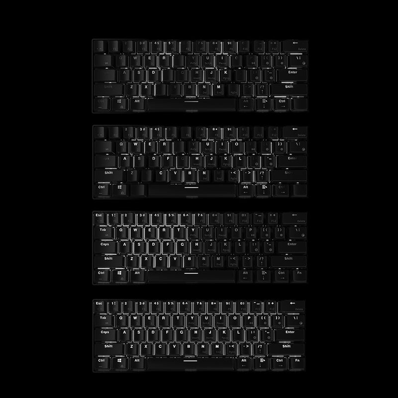 Ajazz i610T 61 Keys USB Wired BT3.0 Dual Mode Gaming Keyboard Monochrome Backlight Black  - Image 4