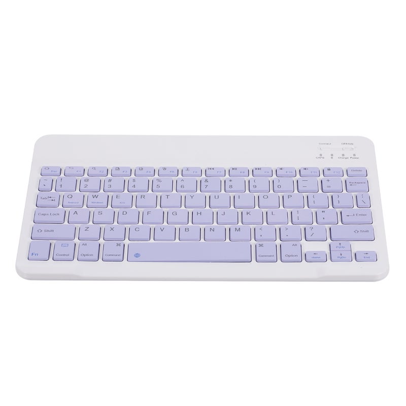 Generic - Universal Wireless BT Keyboard Three System Rechargeable Mobilephone Tablet Purple - Image 1