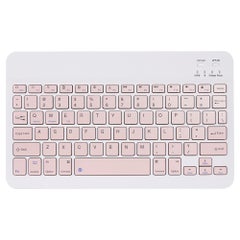 Universal Wireless BT Keyboard Three System Rechargeable Mobilephone Tablet Pink