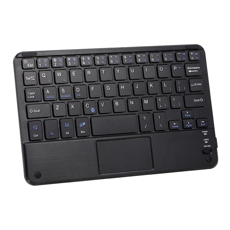 Generic - Universal Wireless BT Keyboard Three System Rechargeable Mobilephone Tablet Black - Image 1
