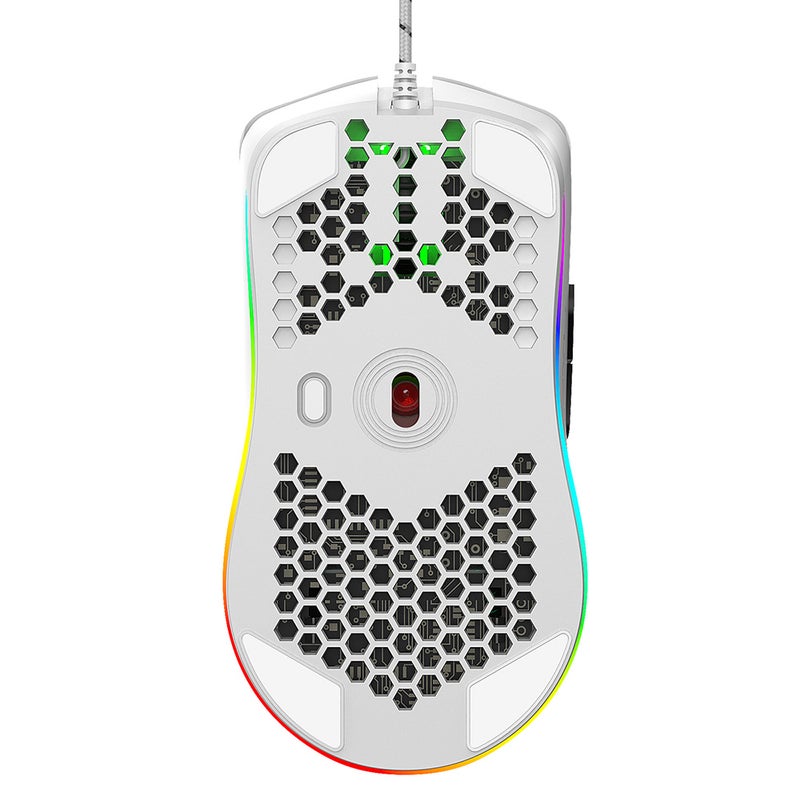 HXSJ - J900 USB Wired Gaming Mouse With Six Adjustable DPI Ergonomic Design For Desktop Laptop White - Image 1