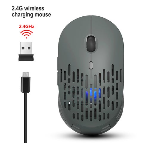 T38 2.4G Wireless Charging Mouse With Adjustable DPI Grey