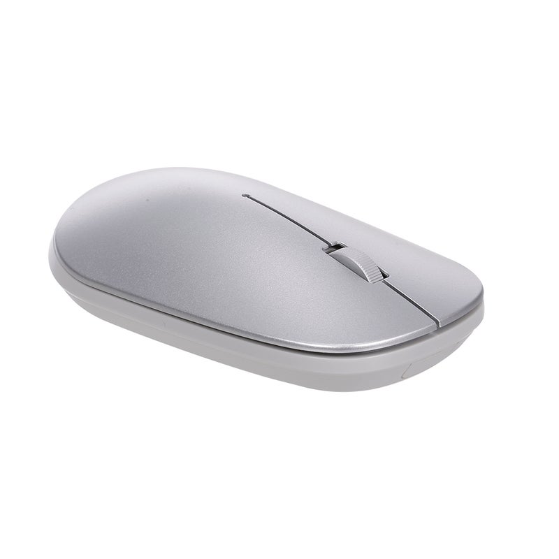 Wireless Portable Mute Ergonomic Mouse For Desktop Computer Laptop Silver - Image 2