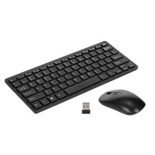 KM901 78 Key Mini Wireless Keyboard And Mouse Combo Set Black - v1605244863/N41424945A_1