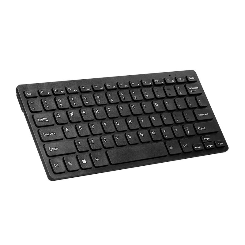 KM901 78 Key Mini Wireless Keyboard And Mouse Combo Set Black