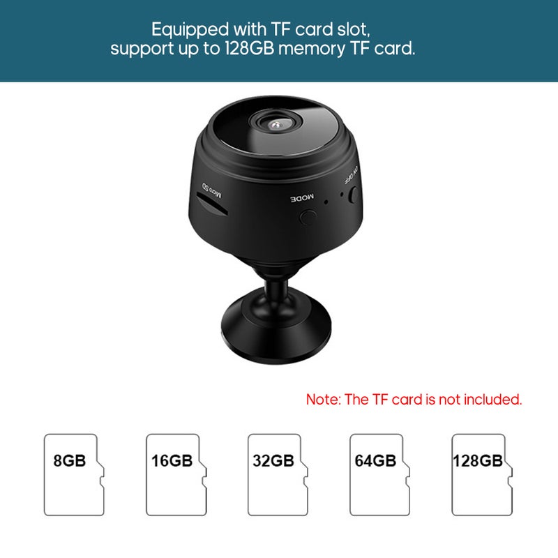 Mini WIFI 1080P High Definition Wireless Remote Video Camera Black  - Image 4