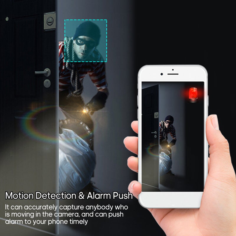 Mini WIFI 1080P High Definition Wireless Remote Video Camera Black  - Image 3