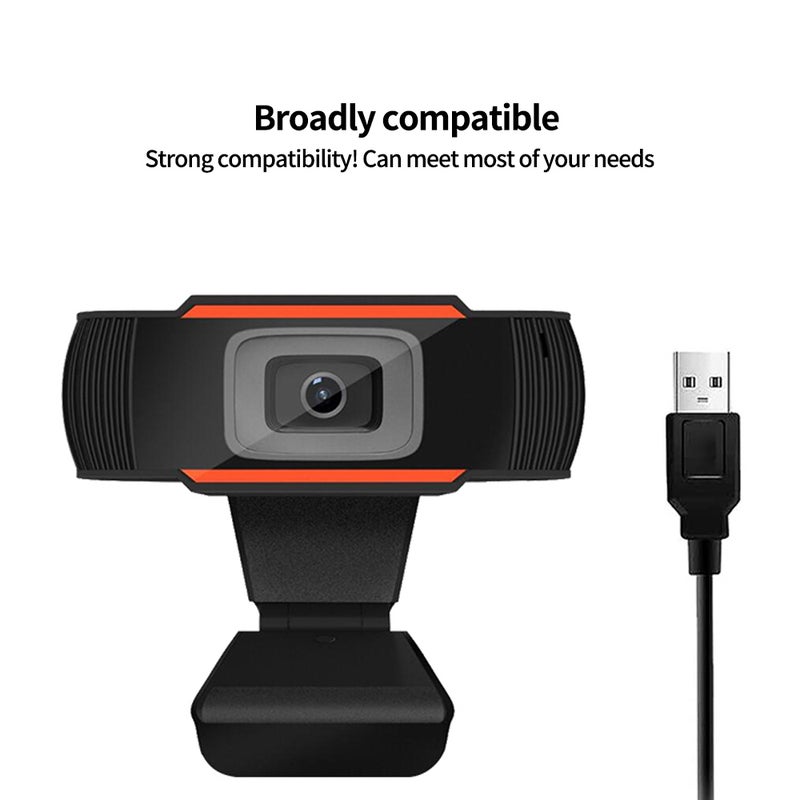 كاميرا ويب 720P بخاصية التّركيز التلقائي، بمنفذ USB أسود - Image 2