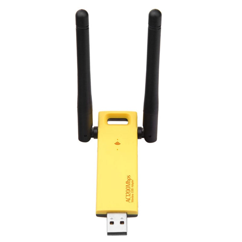 Generic - WD-4602AC 1200Mbps Wireless Dual Band USB Adapter AC1200 USB3.0 Network With Antenna Multicolour - Image 1