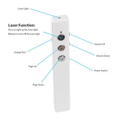 Wireless Presenter PPT Clicker Multifunction Electronic Projection Pen White - v1605244918/N41992151A_2