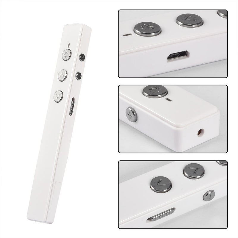 Generic - Wireless Presenter PPT Clicker Multifunction Electronic Projection Pen White - Image 1