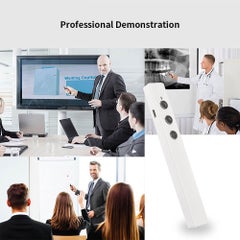 Generic Wireless Presenter PPT Clicker Multifunction Electronic Projection Pen White  - Image 3