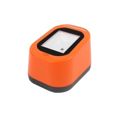 Wired Barcode Scanner USB Versatile Scanning Hands-free Scan QR Code 1D&2D Code Reader for Supermarkets/Stores Orange