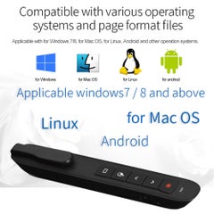 Generic 2.4GHz Wireless Air Mouse Flip Pen Laser Pointer 6 Gxes Gyroscope Presenter multicolour  - Image 5