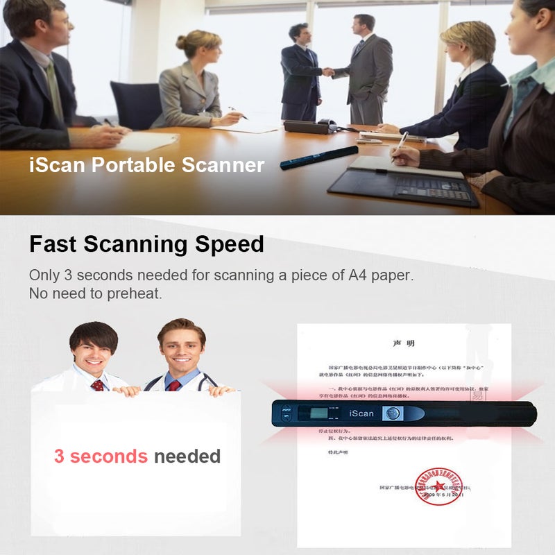 Generic - iScan Portable Scanner Mini Handheld multicolour - Image 1