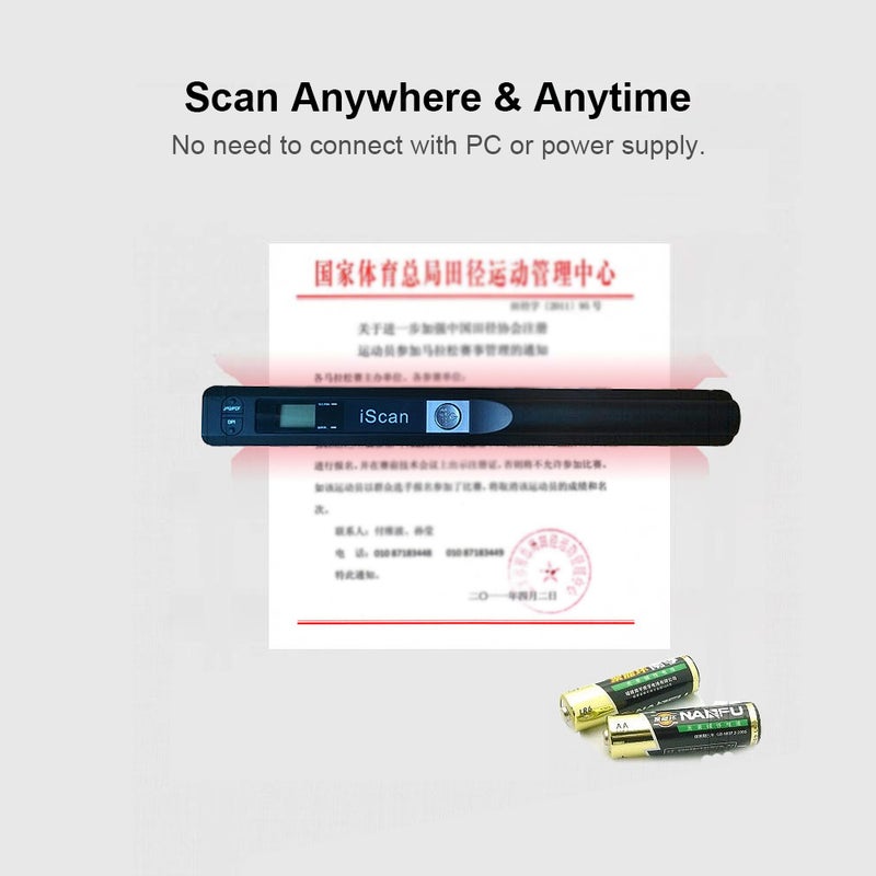 Generic - iScan Portable Scanner Mini Handheld multicolour - Image 1