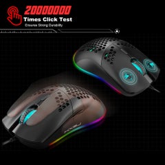 J900 USB Wired Gaming Mouse RGB with Six Adjustable DPI Black - v1605244964/N41992255A_2