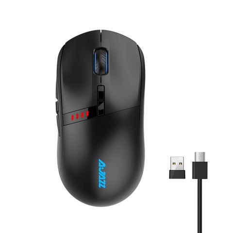 ماوس i305Pro بوضع ثنائي سلكي Type-C ولاسلكي بتردد 2.4 جيجا أسود