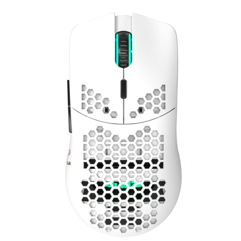AJ390 USB Wired Gaming Mouse with 7 Keys Adjustable DPI White