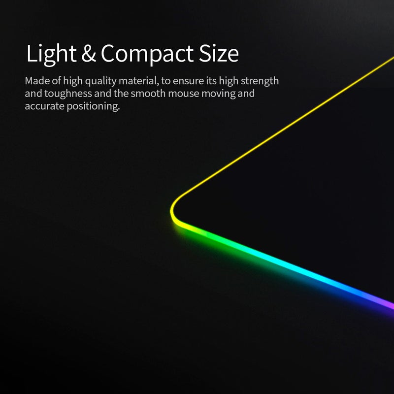P98 RGB  Capacitive Touch Switch USB Mouse Pad Black