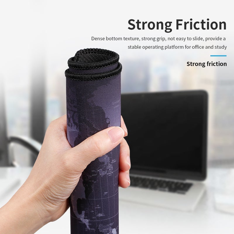 Mouse Pad Rubber Anti-Skid Wear-Resistant Black  - Image 2