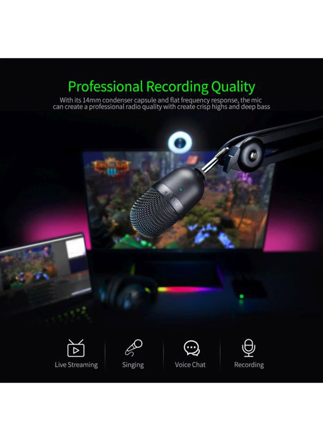 RAZER Seiren Mini Streaming Microphone Silver/White  - Image 3
