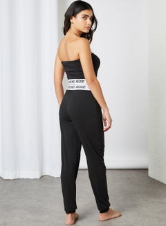 BRAVE SOUL Weekend Mode Loungewear Set Black  - Image 4
