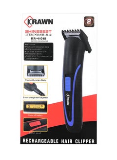 KRAWN Rechargeable Hair Clipper Multicolour 16x3.3cm  - Image 2