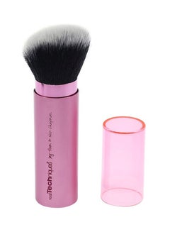 Retractable Kabuki Makeup Brush Pink/Black