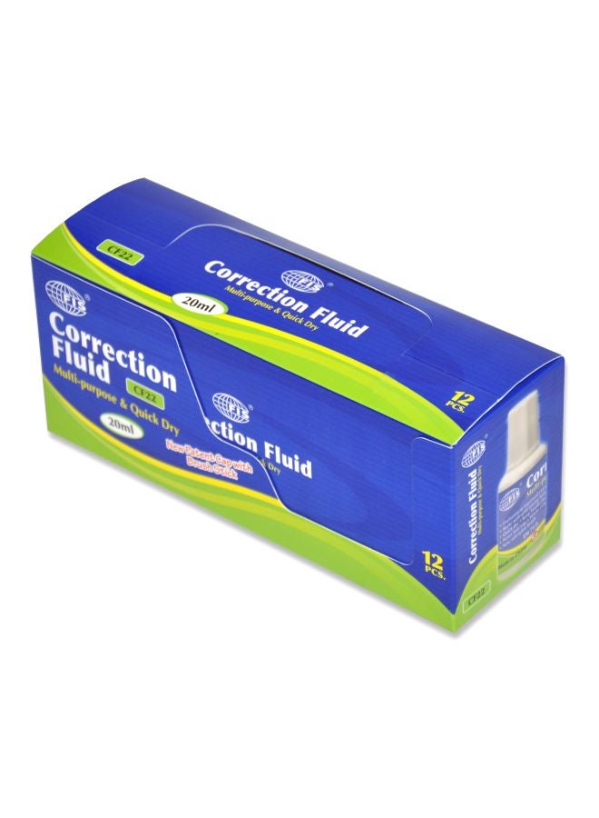 إف اي أس  مجموعة سائل تصحيح مكونة من 12 قطعة أبيض - Image 3