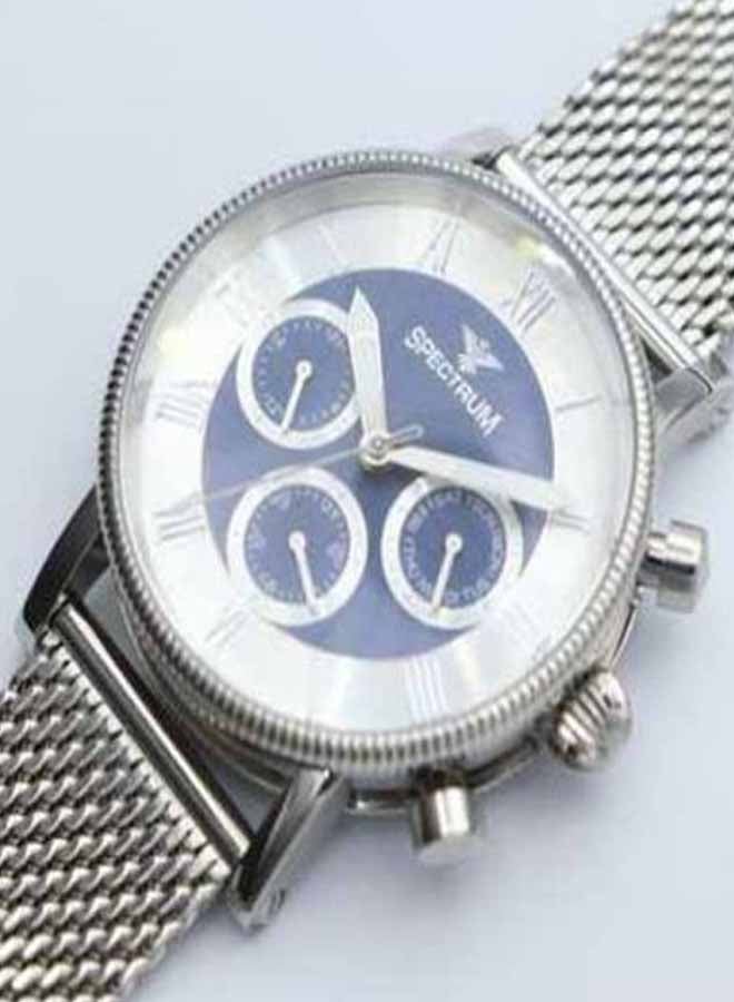 Men's Multidimensional Mesh Chronograph Watch S12557m-3 - 42 mm - Silver