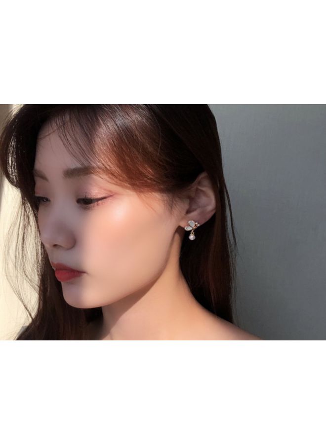 J&J Butterfly Design Stone Studded Stud Earrings - Image 4