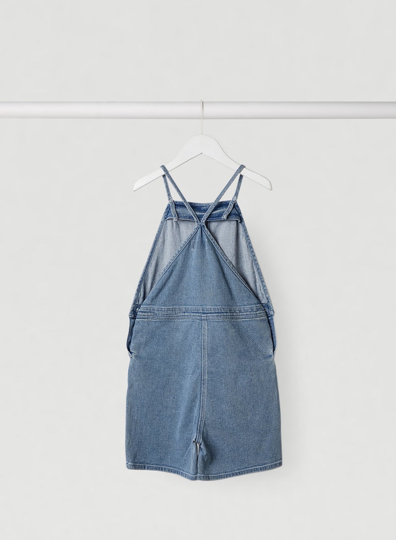 Denim Dungarees Light Blue Denim