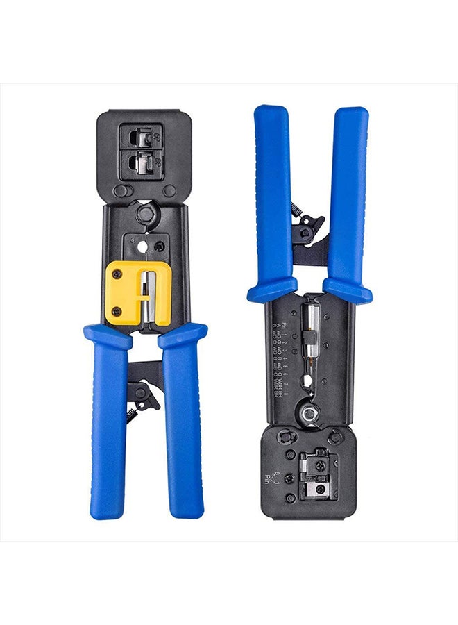 Generic - RJ45 Multi-Functional Cable Cutter Crimp Tool Black/Blue - Image 1